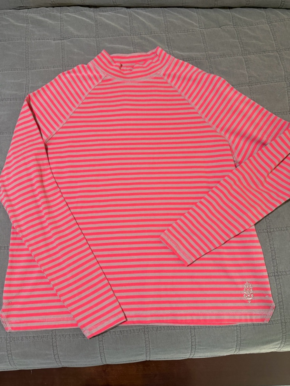 FP Movement by Free People Pink and Light Pink Striped Long Sleeve Top